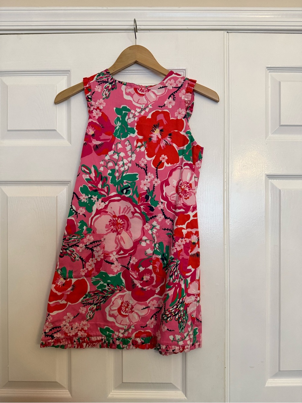 Lilly Pulitzer Pink Floral Sleeveless Shift Dress